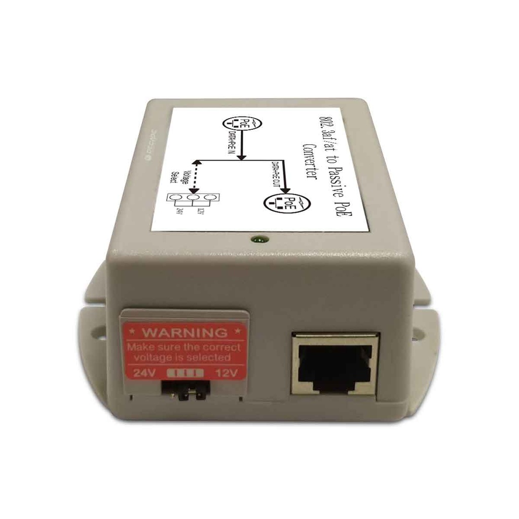 DC POE with Converter 48V DC to 12/24V switchable