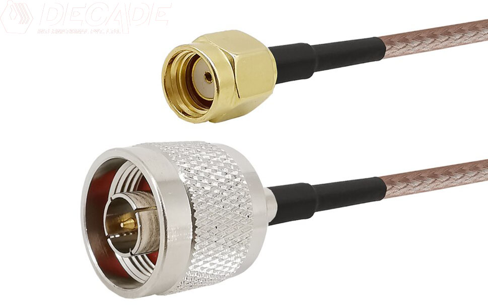 RP SMA(M) – N(M) Connector RG 316 1M RF Cable &quot;Pigtail&quot; -1m