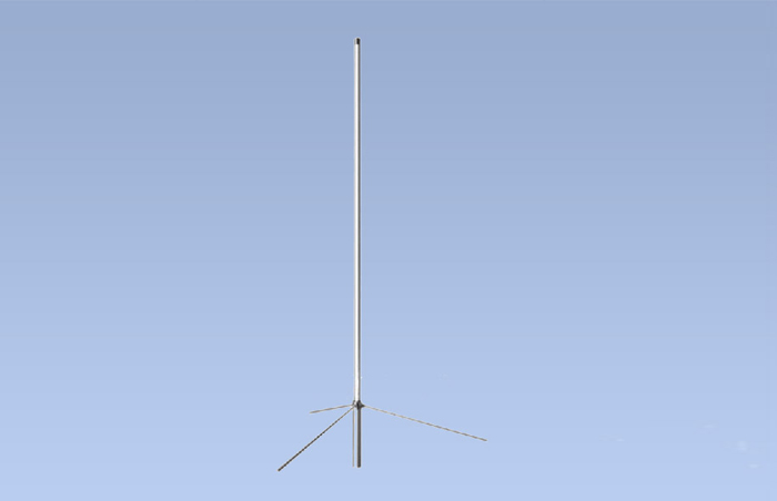 Fiberglass Omni Antenna Two UHF Base 390-400 MHz 10 dBi