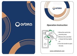 Orbita Mifare card for unlock door