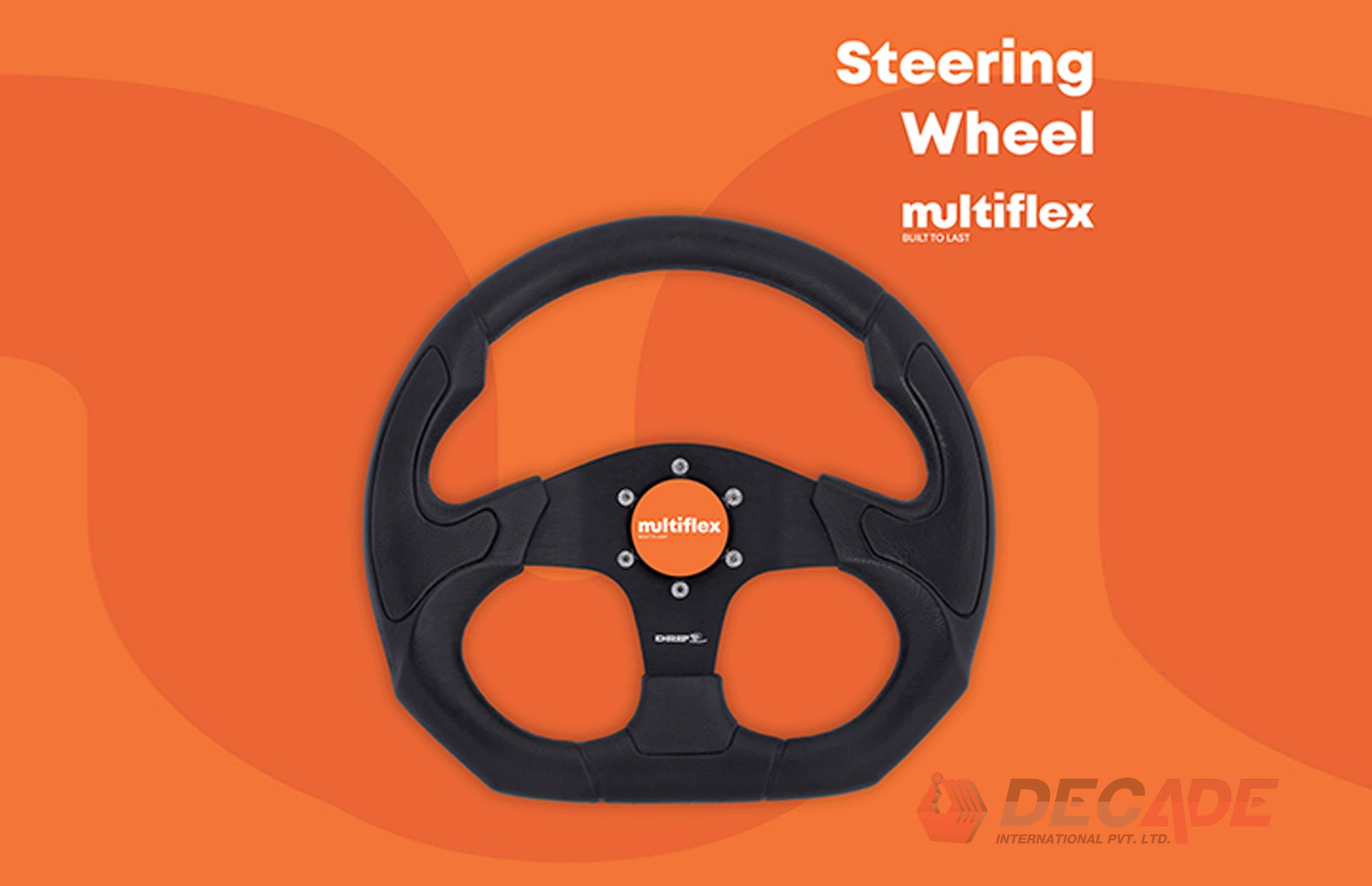 SPORT BOAT STEERING WHEEL W3 | Gamma  Black